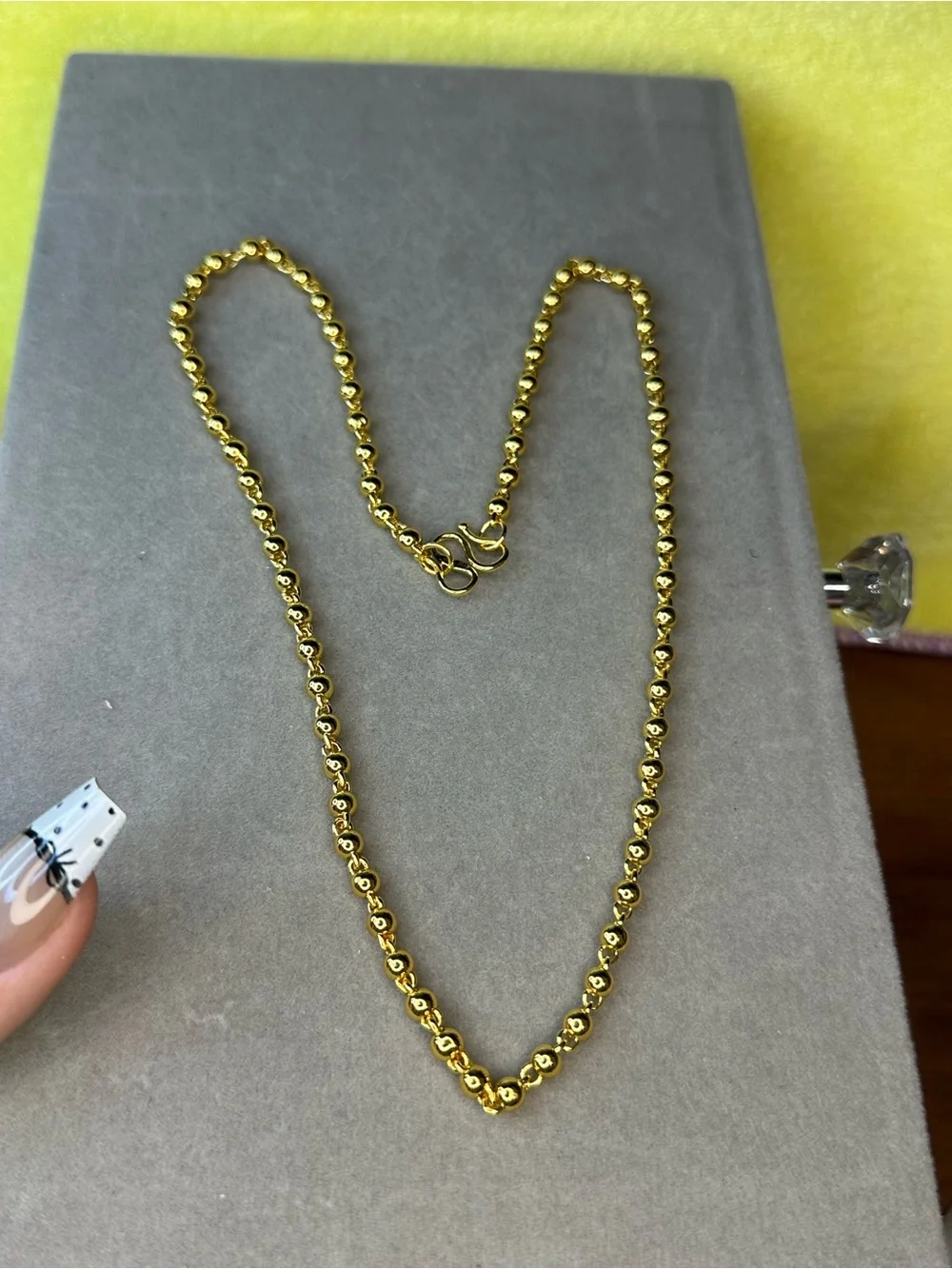 Gold Beaded Women’s Necklace - Classic Shine